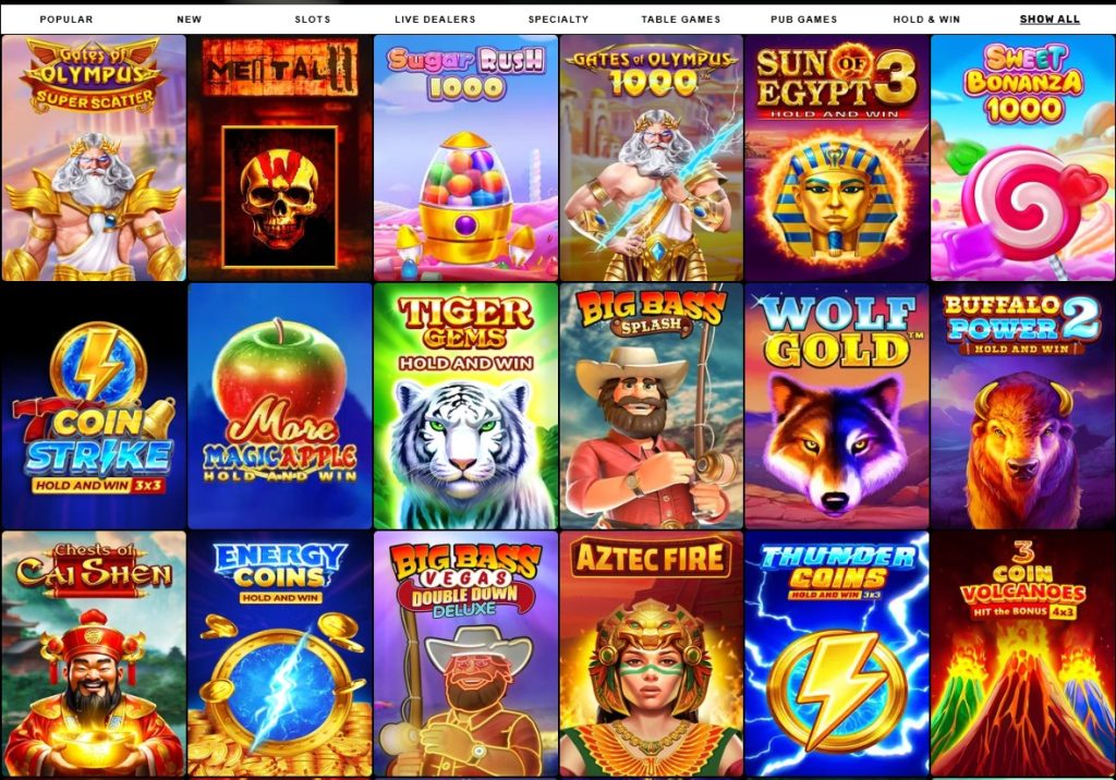 Pokies and Casino Games at The Pokies108